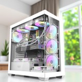 NaniPC DARKFLASH i7-12700F/32DDR5/1TB NVME/RTX5060 8GB/Vízhűtés Gamer PC AKVÁRIUM házban