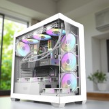 NaniPC Supreme Gold i7-12700F/32DDR4/2TB NVME SSD/5060Ti 8GB/Vízhűtés/Aquarium Ház Gamer PC +Windows 11/10 Pro