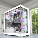 NaniPC Supreme Gold+ i7-12700F/32DDR5/1TB NVME SSD/5060Ti 8GB/Vízhűtés/Aquarium Ház Gamer PC +Windows 11/10 Pro