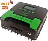 Napelem MPPT töltésvezérlő 12-24V 40 Amper WIFI távfelügyelettel CM-D40-MPPT-WIFI TuyaSmart