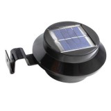 Napelemes ereszcsatornára vagy kerítésre szerelhető LED lámpa, fekete, 2 db