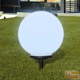 Napelemes Gömb Kültéri lámpa LED égő 40 cm 1 db Cövekkel