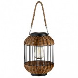 Napelemes lámpa, rattán Hoff