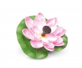 Napelemes szökőkút rózsaszín tavirózsa 180 x 170 x 35 mm