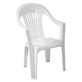 Napochim Kerti szék, műanyag, fehér