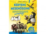 Napraforgó Kiadó DreamWorks Animation - Kedvenc mesehőseink kifestőfüzete matricákkal 2. - Kung Fu Panda, Madagaszkár pingvinjei, Dragons
