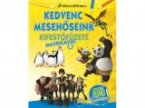 Napraforgó Kiadó DreamWorks Animation - Kedvenc mesehőseink kifestőfüzete matricákkal 2. - Kung Fu Panda, Madagaszkár pingvinjei, Dragons
