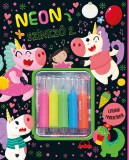 Napraforgó Kiadó Neon színező 2. - zöld