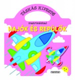 Napraforgó Murdoch, Iris: Táskás kifestő matricákkal - Hajók és repülők - könyv