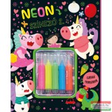 Napraforgó Neon színező 2. - zöld