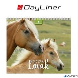 Naptár, asztali, álló, DAYLINER "Lovak"
