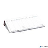 Naptár, asztali, fekvő, TOPTIMER, bordó