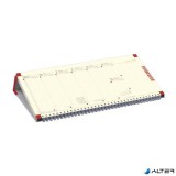 Naptár, asztali, fekvő, TOPTIMER, jegyzetblokkos, bordó