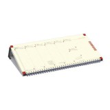 Naptár, asztali, fekvő, TOPTIMER, jegyzetblokkos, fekete (NKC050FKU)