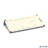 Naptár, asztali, fekvő, TOPTIMER, jegyzetblokkos, kék