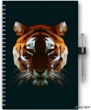 Naptár, tervező, A5, heti, DAYLINER, "InSpiral", tiger