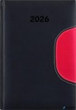 Naptár, tervező, A5, napi, DAYLINER 'Memphis', fekete-piros