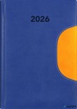 Naptár, tervező, A5, napi, DAYLINER 'Memphis', kék-sárga
