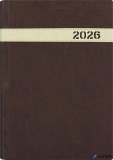 Naptár, tervező, A5, napi, DAYLINER, 'The Boss', barna