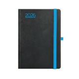 Naptár, tervező, A5, napi, TOPTIMER, Nero, fekete-kék (NKN021KU)