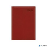 Naptár, tervező, A5, napi, TOPTIMER "Traditional", bordó