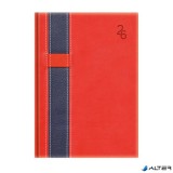 Naptár, tervező, A5, napi, TOPTIMER "Vario", piros-kék