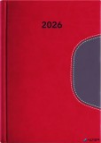 Naptár, tervező, B5, heti, DAYLINER 'Memphis', piros-szürke