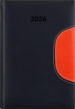 Naptár, tervező, B5, heti, DAYLINER Memphis, fekete-narancs (NMB5FKNU)