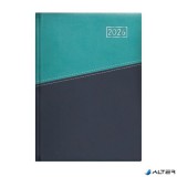 Naptár, tervező, B5, heti, TOPTIMER "Duplex", türkiz-kék