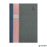 Naptár, tervező, B5, heti, TOPTIMER "Vario", kék-rózsaszín-szürke