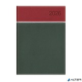 Naptár, tervező, B5, heti, TOPTIMER, "Young", bordó-fehér-zöld