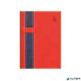 Naptár, tervező, B6, heti, TOPTIMER "Vario", piros-kék