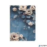 Naptár, tervező, B6, napi, TOPTIMER, "Joy", fehér rózsa