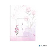 Naptár, tervező, B6, napi, TOPTIMER, "Joy", pünkösdi rózsa