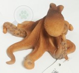 Narancssárga polip dekor akváriumba (15 x 13 x 9 cm)