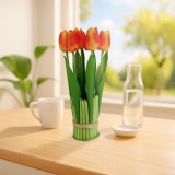 Narancssárga tulipán művirág 26x6,5cm 11897D