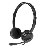 NATEC FEJHALLGATÓ CANARY MIKROFONNAL, FEKETE SZÍNŰ