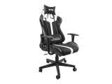 Natec FURY AVENGER XL Univerzális gamer szék Párnázott ülés Fekete, Fehér
