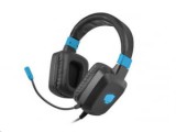 natec Fury Raptor mikrofonos gamer fejhallgató fekete-kék (NFU-1584)