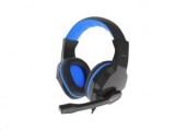 natec Genesis Argon 100 mikrofonos fejhallgató fekete-kék (NSG-1436)