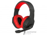 Natec Genesis ARGON 200 Gamer Mikrofonos sztereo fejhallgató, piros