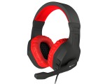 Natec Genesis Genesis argon 200 gamer mikrofonos sztereó fejhallgató, fekete-piros