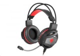 natec Genesis Neon 350 Gaming mikrofonos fejhallgató fekete-piros (NSG-0943)