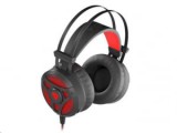 natec GENESIS NEON 360 Gaming mikrofonos fülhallgató fekete-piros (NSG-1107)