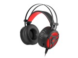 Natec GENESIS NEON 360 Headset Vezetékes Fejpánt Gaming Fekete, Vörös