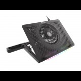 Natec Genesis Oxid 450 RGB 15.6"-17.3" Notebook hűtő fekete (NHG-1678) (NHG-1678)