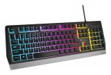Natec GENESIS Rhod 300 RGB gamer billentyűzet Játék QWERTY Angol Fekete