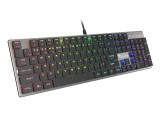 Natec GENESIS Thor 420 RGB billentyűzet Játék USB QWERTY Nemzetközi amerikai Ezüst