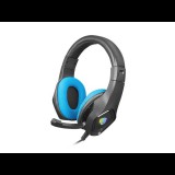 natec NFU-1679 Fury Phantom mikrofonos gamer fejhallgató fekete-kék (NFU-1679) - Fejhallgató