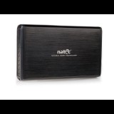 Natec RHINO Ext USB 3.0 ház 3.5" SATA HDD-hez, fekete alumínium (NKZ-0448)